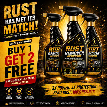 🔥RUST REMOVER SPRAY🔥⚡BUY 1 GET 2 FREE🔥