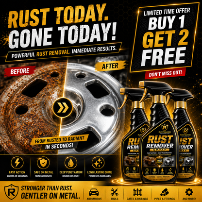🔥RUST REMOVER SPRAY🔥⚡BUY 1 GET 2 FREE🔥