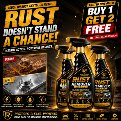 🔥RUST REMOVER SPRAY🔥⚡BUY 1 GET 2 FREE🔥